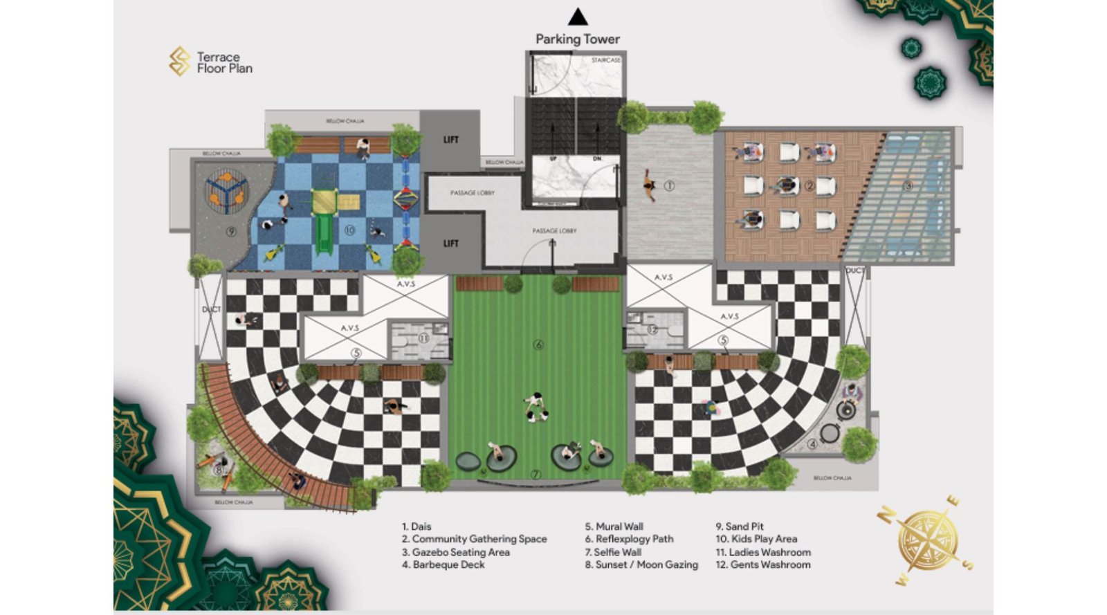 Sanghvi-Sapphire -Terrace-Floor-Plan